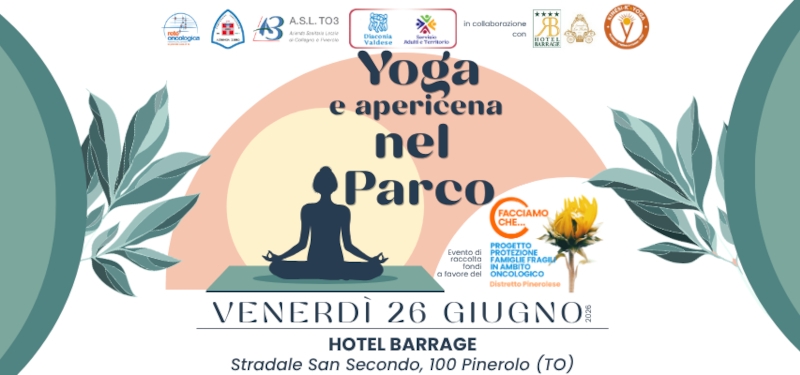 Yoga e aperitivo nel parco per il Progetto Protezione Famiglie Fragili