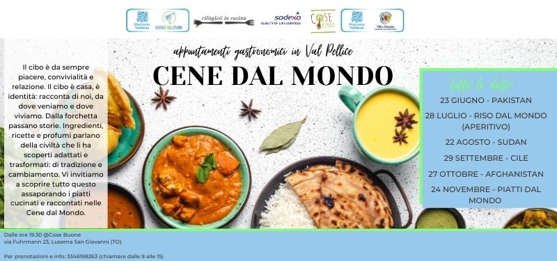 Tutte le date delle Cene dal Mondo 2023