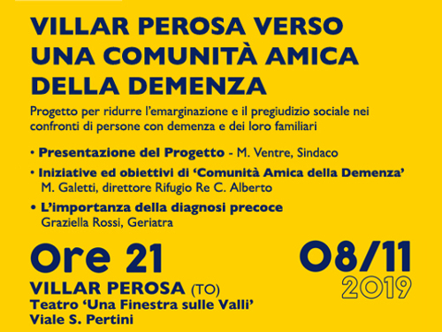 Villar Perosa verso una Comunità Amica delle Persone con Demenza