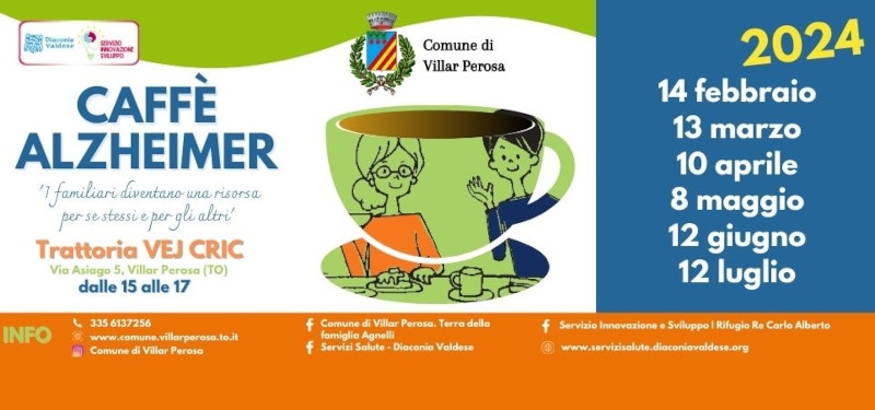 Nuovi appuntamenti al Caffè Alzheimer di Villar Perosa