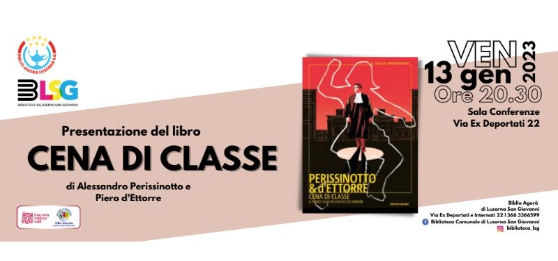 13 Gennaio 2023: ‘Cena di Classe’ alla Biblio Agorà