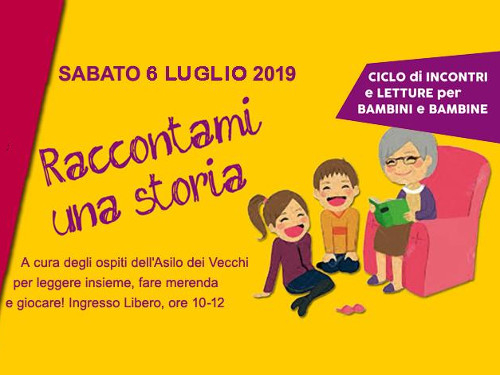 Sabato 6 luglio torna all'Asilo Raccontami una Storia