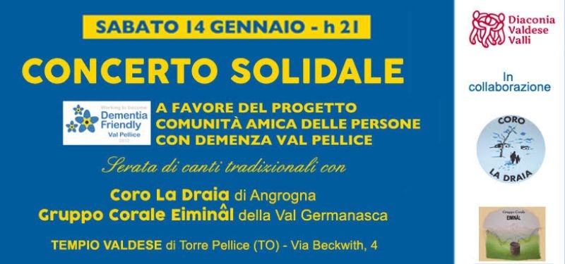 CONCERTO SOLIDALE: COMUNITA’ AMICA DELLE PERSONE CON DEMENZA