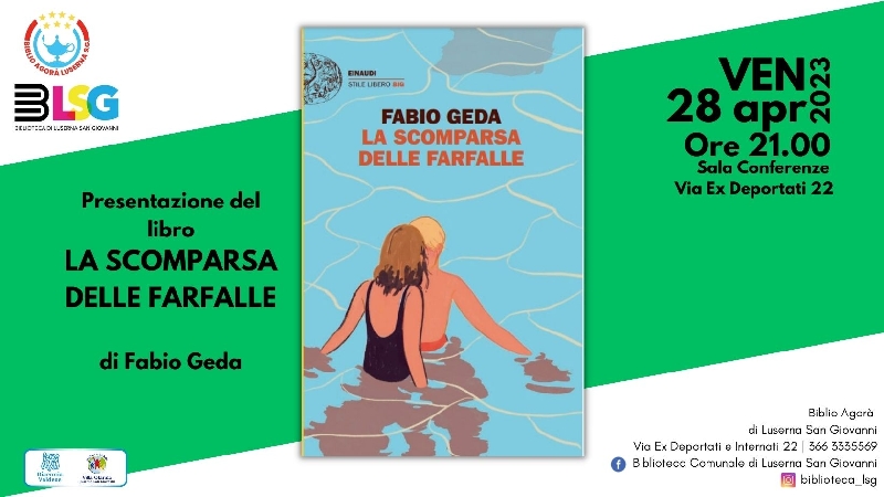 “La scomparsa delle farfalle” alla Biblio Agorà