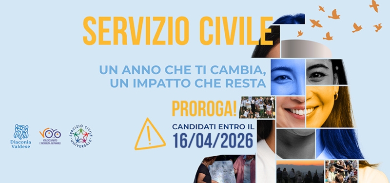 Servizio civile: prorogato il termine per candidarsi