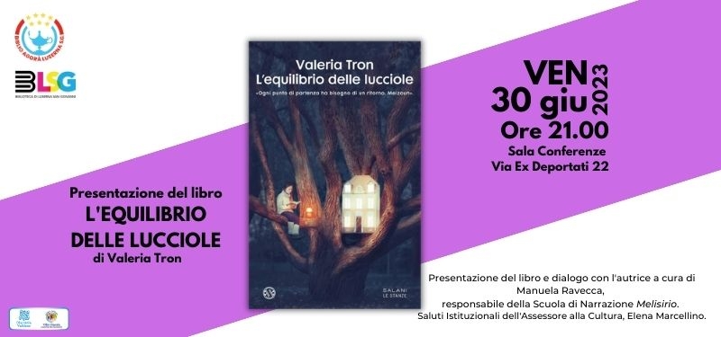 “L’equilibrio delle lucciole” alla Biblio Agorà