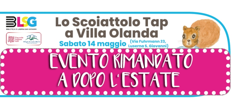 Evento rimandato - Lo scoiattolo Tap a Villa Olanda