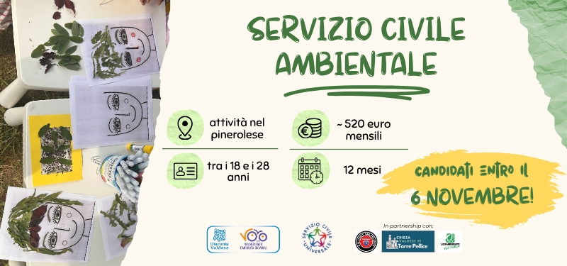 Diaconia Valdese e Servizio Civile Ambientale per un secondo anno insieme