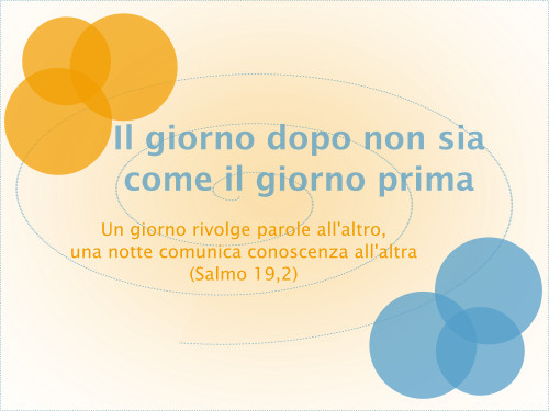 Giovedì 27 agosto ore 21 Diaconia in cammino, tra resilienza e prospettive