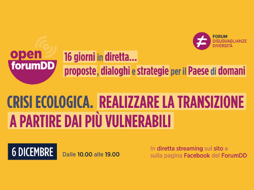 OpenFourm: il 6 dicembre la diretta della Diaconia Valdese