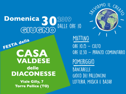 Domenica 30 giugno è festa alla Casa delle Diaconesse