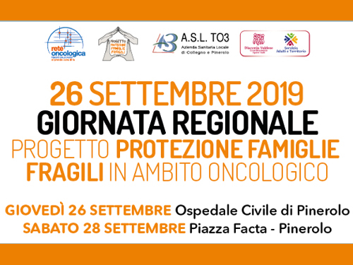 Il 26 settembre è la giornata regionale del Progetto Protezione Famiglie Fragili